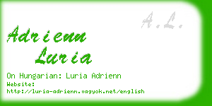 adrienn luria business card